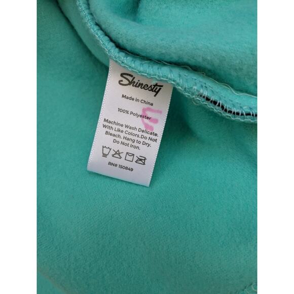 Shinesty Pullover Sweat Shirt Retro Color Block Unisex Stay Weird Shine On Sz M - Picture 5 of 10